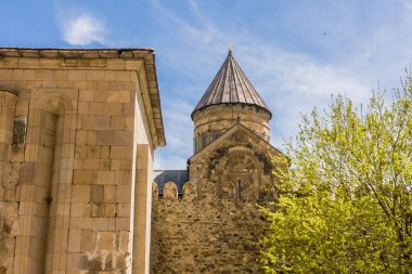 Gürcistan 'ın tarihi Mtskheta kentindeki Svetitskhoveli Katedrali, Doğu Ortodoks Katedrali
