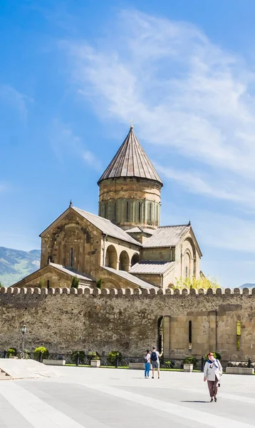 Svetitskhoveli Katedrális Keleti Ortodox Katedrális Történelmi Város Mtskheta Georgia — Stock Fotó