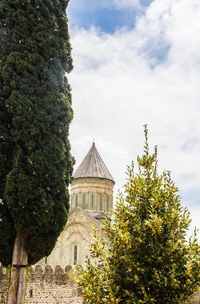 Cathédrale Svetitskhoveli Cathédrale Orthodoxe Orientale Dans Ville Historique Mtskheta Géorgie — Photo