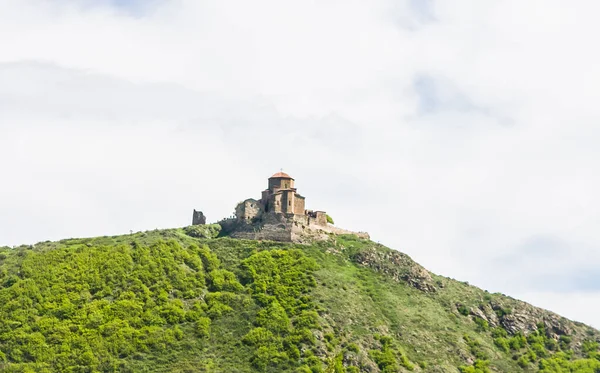 Vue Monastère Jvari Mtskheta Depuis Cour Cathédrale Svetitskhoveli Dans Ville — Photo