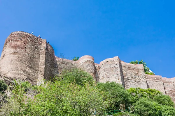 Fragmento Muros Fortaleza Narikala Tiflis Georgia — Foto de Stock