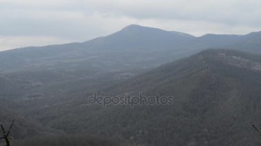 Sonbahar manzara ile Rus Kafkas Dağları