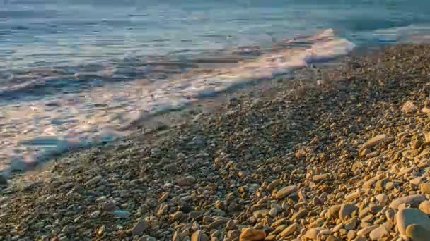 Svarta havet kusten sunset — Stockvideo