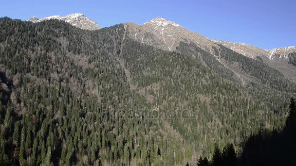 Abchazië Caucasus Mountains — Stockvideo