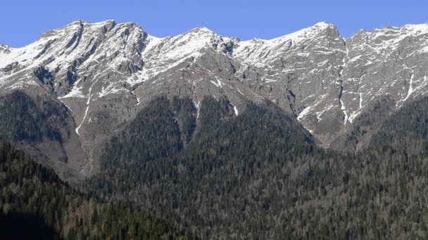 Abchazië Caucasus Mountains — Stockvideo