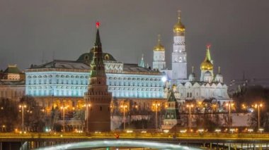 Moskova Kremlin manzarası. Rusya