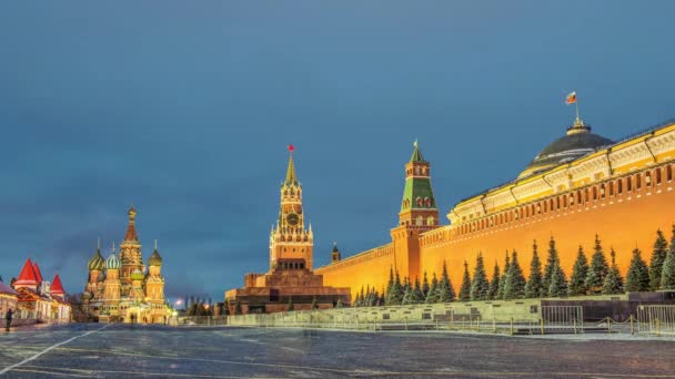 Rusya, Moskova 'daki Kızıl Meydan — Stok video