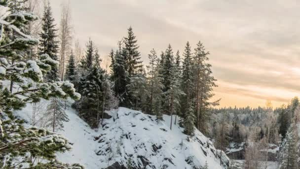 Ruskeala mramorová lom, Karelia, Rusko — Stock video