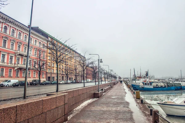 HELSINKI, FINLANDE - 28 JANVIER 2017 : Paysage urbain . — Photo