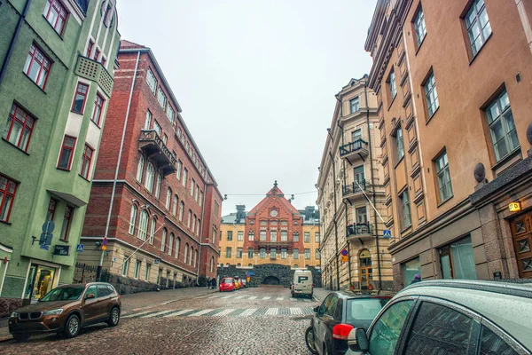 Helsinki, Finlandia - 28 stycznia 2017 r.: Krajobraz miasta. — Zdjęcie stockowe