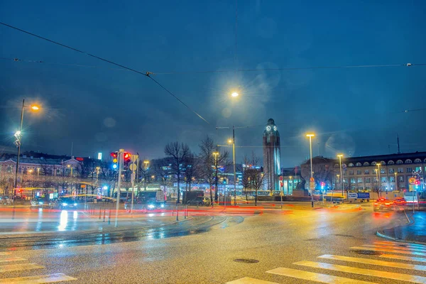 Helsinki, Finlandiya - 28 Ocak 2017: Şehir manzarası — Stok fotoğraf