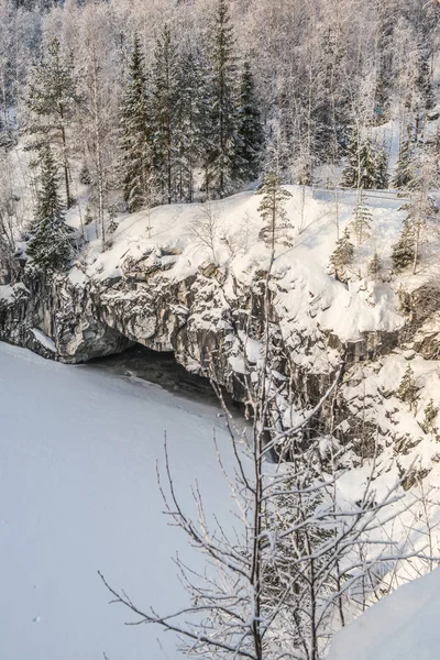 Ruskeala mramorová lom, Karelia, Rusko — Stock fotografie