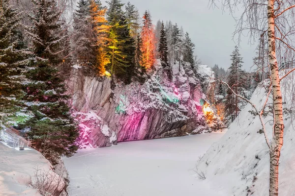 Marmorbruch Ruskeala, Karelien, Russland — Stockfoto