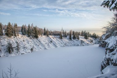 Ruskeala mermer ocağı, Karelia, Rusya