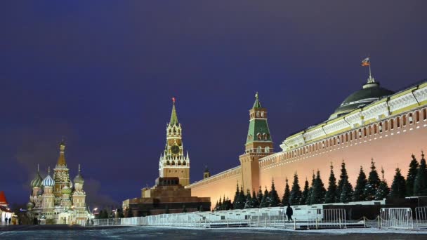 Praça vermelha em Moscovo, Rússia — Vídeo de Stock
