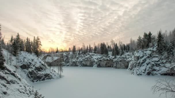 Ruskeala mermer ocağı, Karelia, Rusya — Stok video