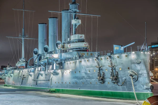 Armoured cruiser Aurora, St.Petersburg, Russia — Stock Photo, Image