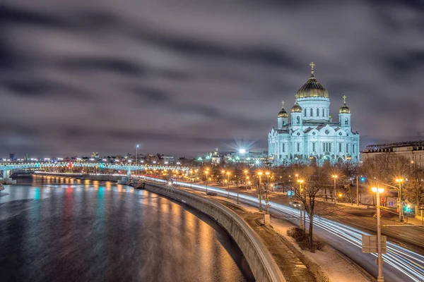 Moscow, Ryssland. Kristus Frälsarens katedral. — Stockfoto