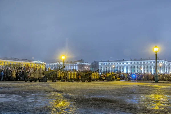 Leningrad, gün kurtuluş faşist abluka (1944) — Stok fotoğraf