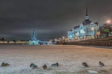Zırhlı kruvazör Aurora, St.Petersburg, Rusya Federasyonu