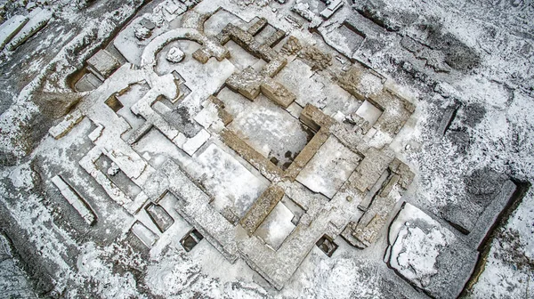 Ausgrabung eines alten orthodoxen Tempels — Stockfoto