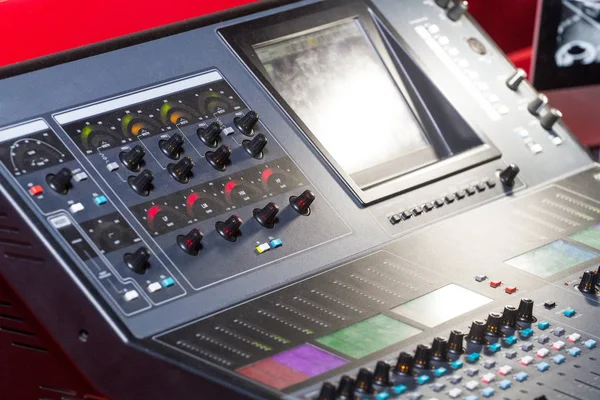 Miscela audio console professionale . — Foto Stock