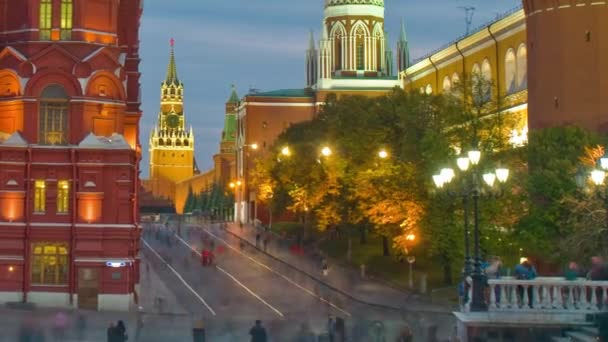 Museo Histórico en la Plaza Roja. Moscú, Rusia — Vídeos de Stock