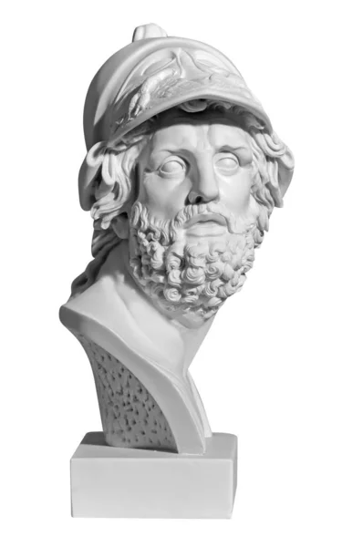 Marble statue of a man on a white background — Stock Photo, Image