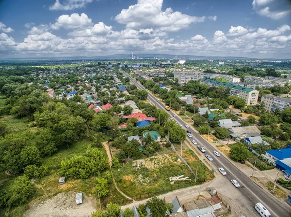 Het centrum van de industriestad Nevinnomyssk. Territorium Stavropol Rusland. — Stockfoto