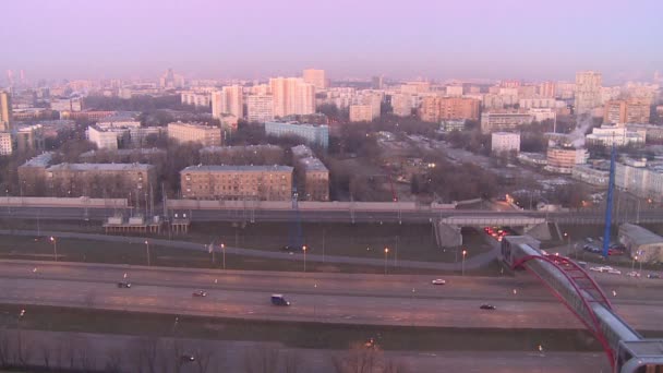 Moskau Russland Panoramische Luftaufnahme Von Izmailovo — Stockvideo