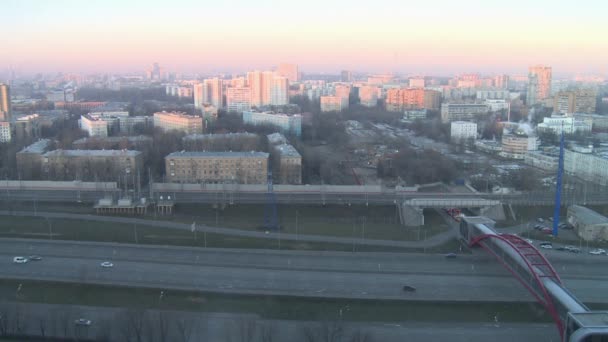 Moskou Rusland Panoramisch Uitzicht Vanuit Lucht Izmailovo — Stockvideo