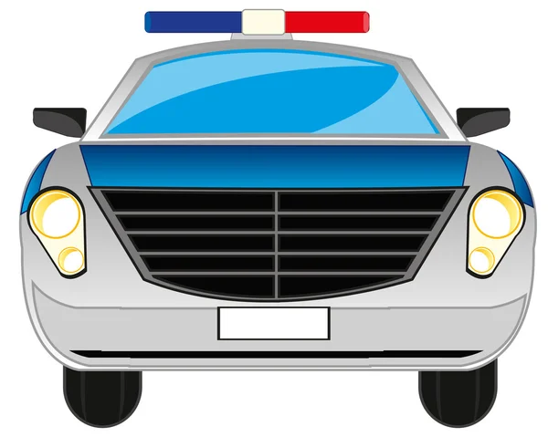 Cartoon police car — Stock Vector