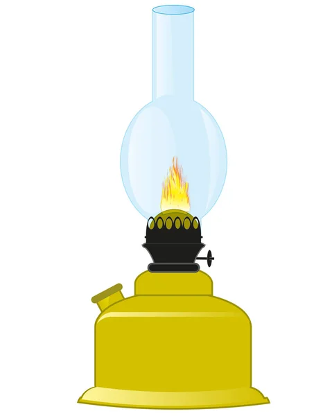 Lampe kérosine pour l'éclairage — Image vectorielle