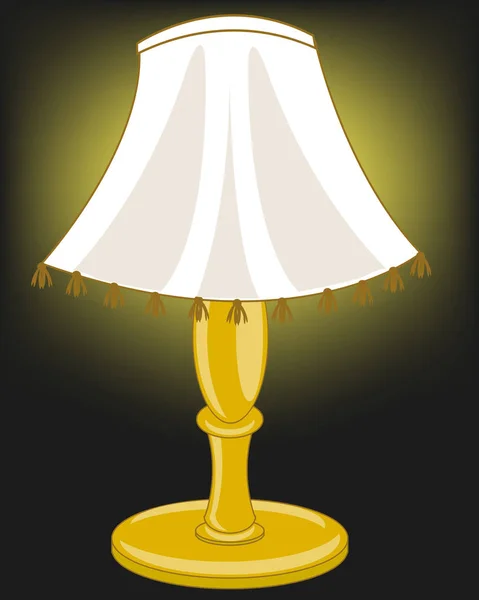 Licht van de lamp — Stockvector