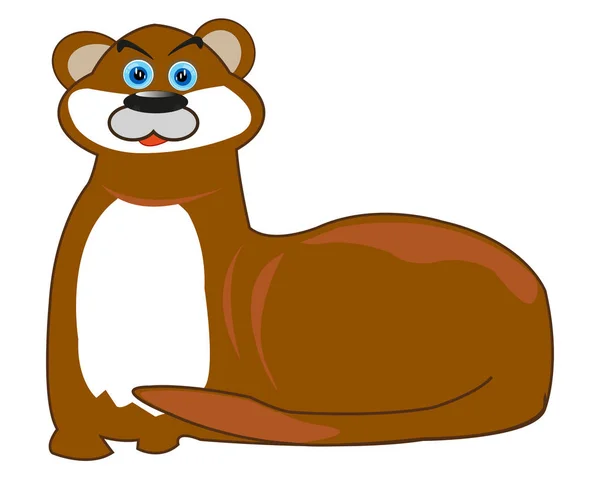 Woda zwierzęta otter — Wektor stockowy