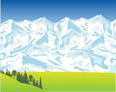 Güzel manzara Dağı