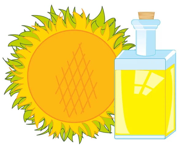 Boter van de zonnebloem — Stockvector