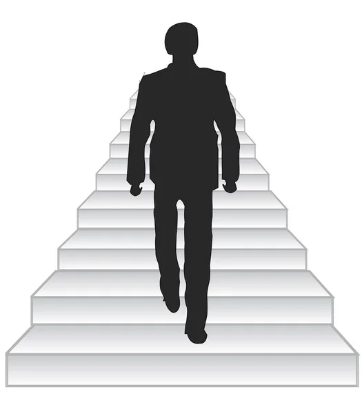 Personen op de trap — Stockvector