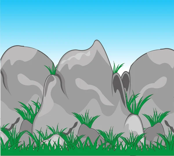 石头的山 — 图库矢量图片