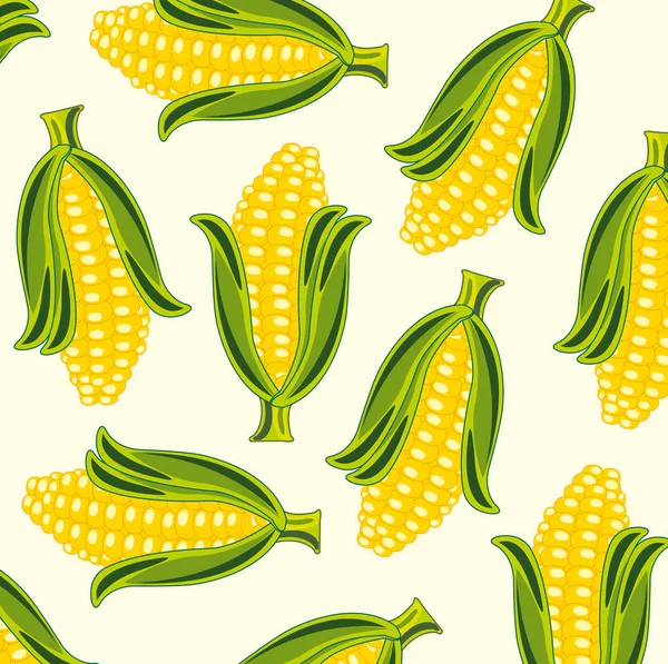 Background from cob of the corn — Stock Vector