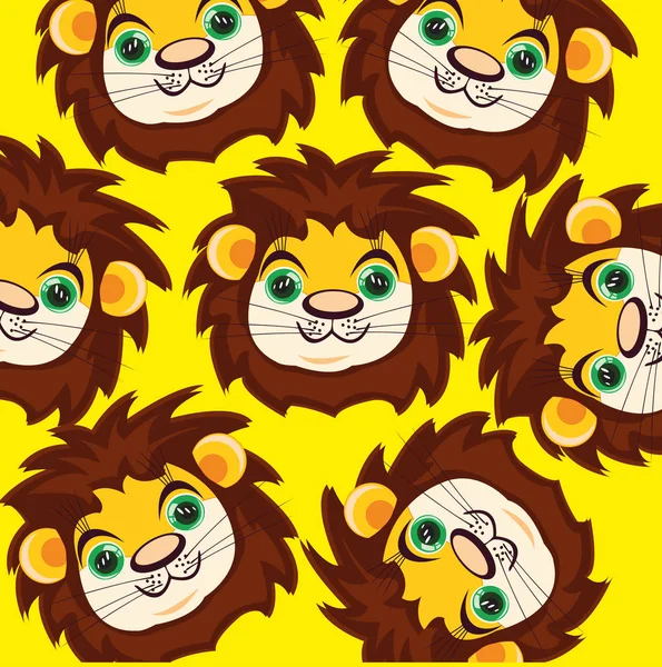 Caricature du lion mug — Image vectorielle