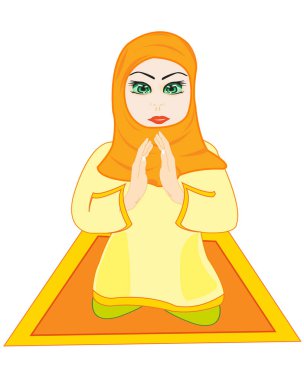 Kız Arap dua