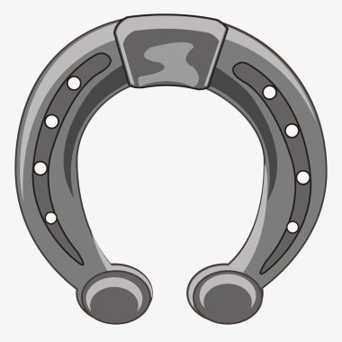 Demir at nalı toynak üzerinde