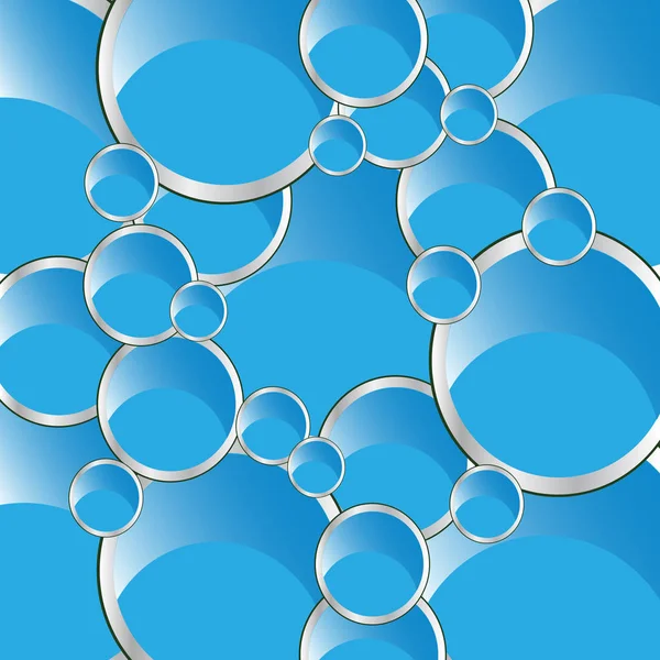 Decorative background from circle of the blue colour — Stock Vector