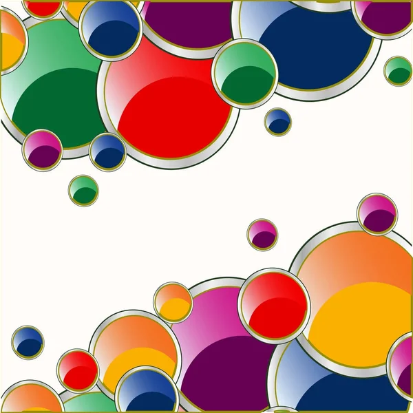 Χρωματιστοί κύκλοι παρασκηνίου — Διανυσματικό Αρχείο