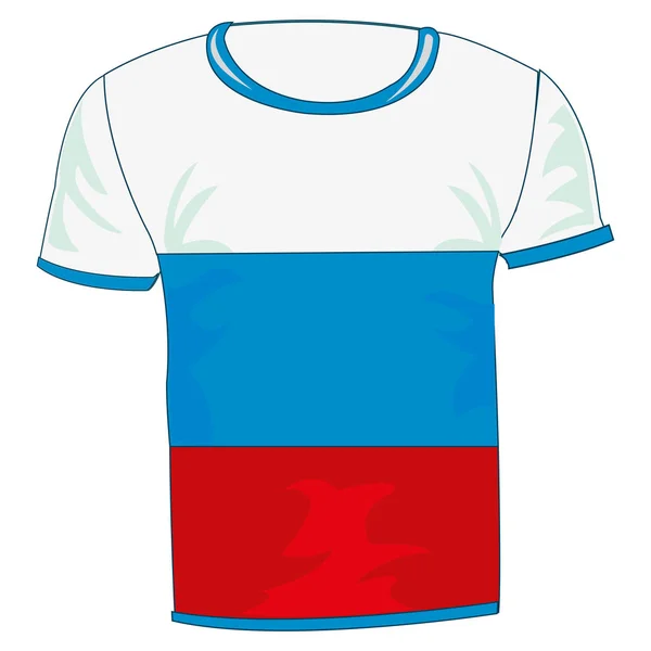 Футболка прапор Росії — стоковий вектор