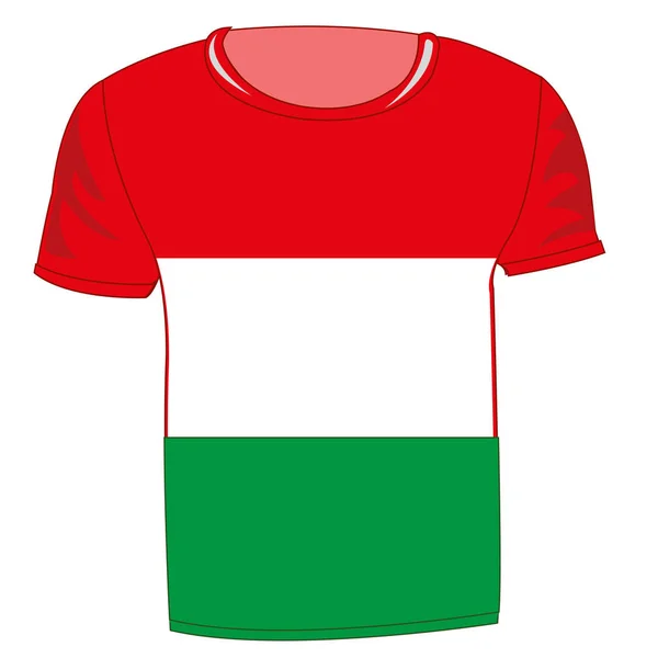 Прапор угорщини на тканині — стоковий вектор