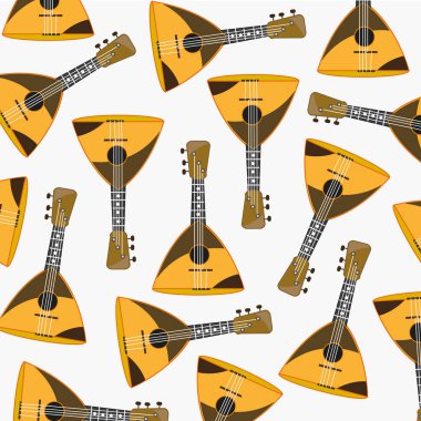 Müzik aleti balalayka desen