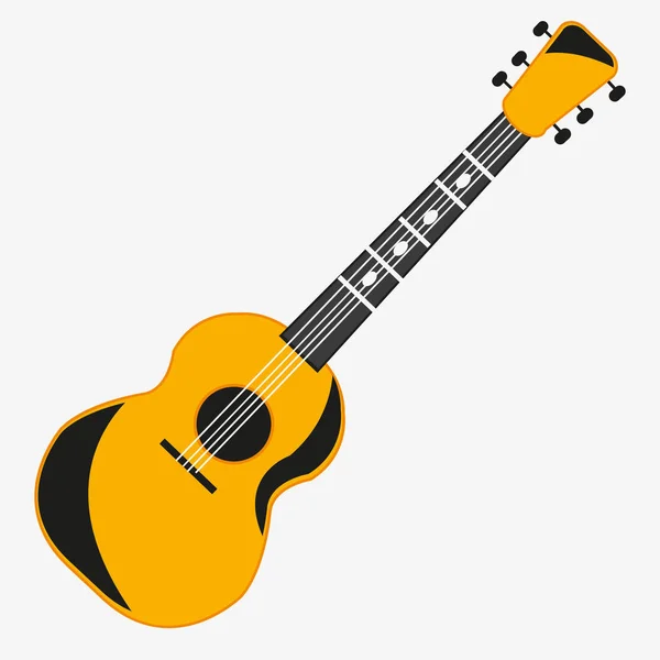 Hudební nástroj kytara — Stockový vektor