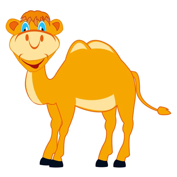 Dibujos animados del alegre camello — Archivo Imágenes Vectoriales